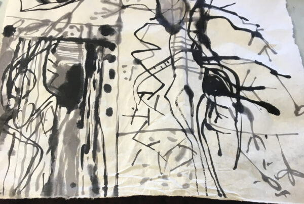 Ink sketch by Linda Swinfield