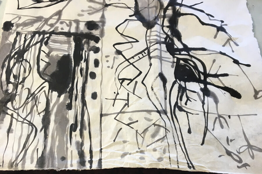 Ink sketch by Linda Swinfield